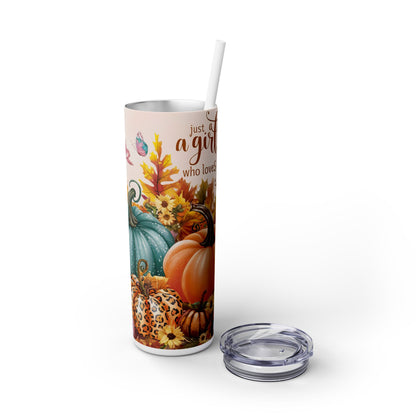 Thanksgiving | Skinny Tumbler with Straw, 20oz