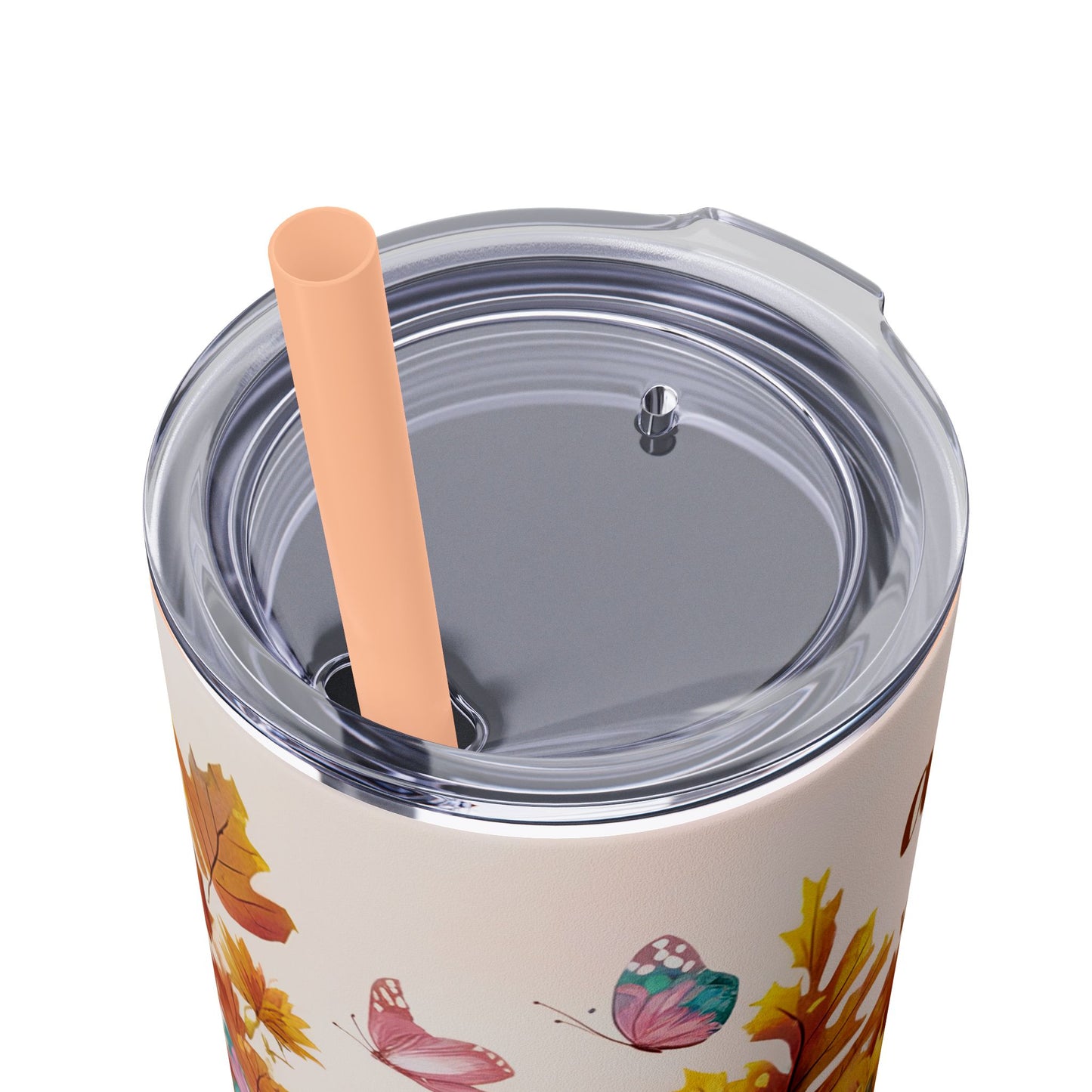 Thanksgiving | Skinny Tumbler with Straw, 20oz