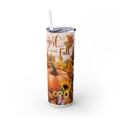 Thanksgiving | Skinny Tumbler with Straw, 20oz