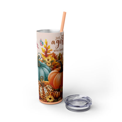 Thanksgiving | Skinny Tumbler with Straw, 20oz