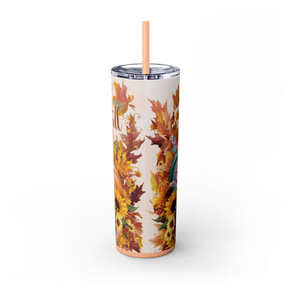 Thanksgiving | Skinny Tumbler with Straw, 20oz