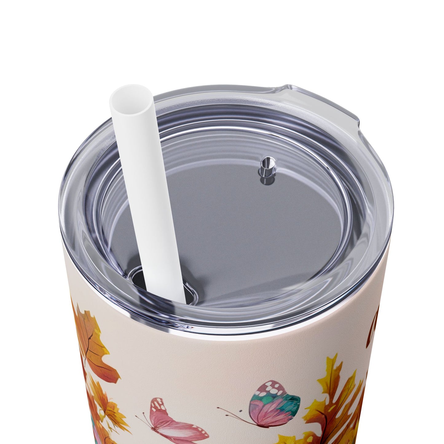 Thanksgiving | Skinny Tumbler with Straw, 20oz