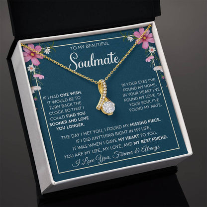 To My Beautiful Soulmate | I Love You, Forever & Always - Alluring Beauty necklace