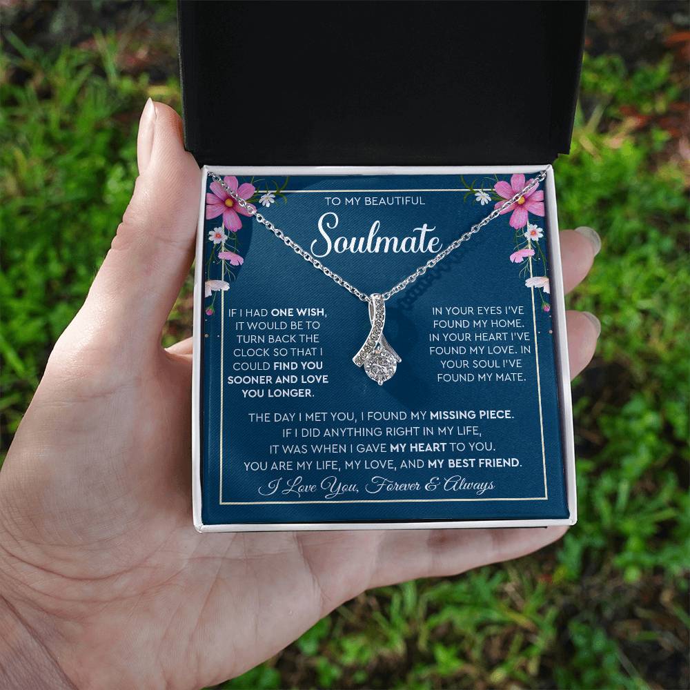 To My Beautiful Soulmate | I Love You, Forever & Always - Alluring Beauty necklace