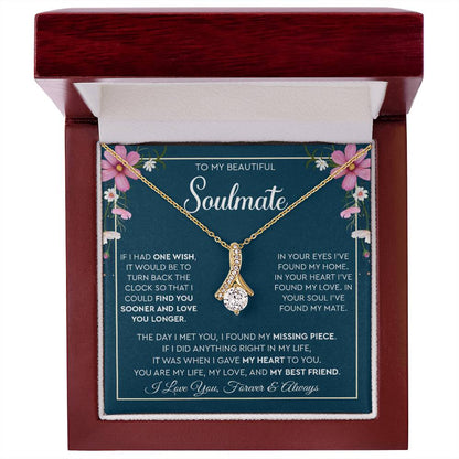 To My Beautiful Soulmate | I Love You, Forever & Always - Alluring Beauty necklace