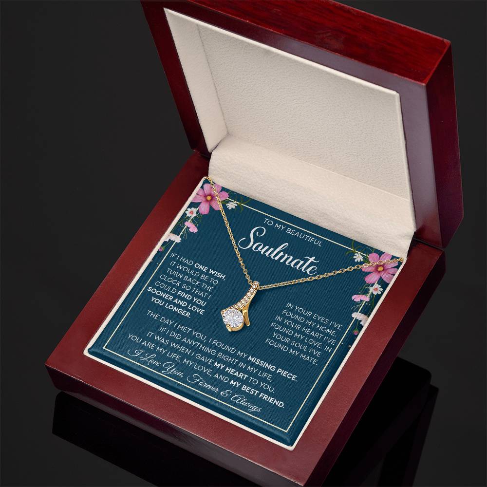 To My Beautiful Soulmate | I Love You, Forever & Always - Alluring Beauty necklace