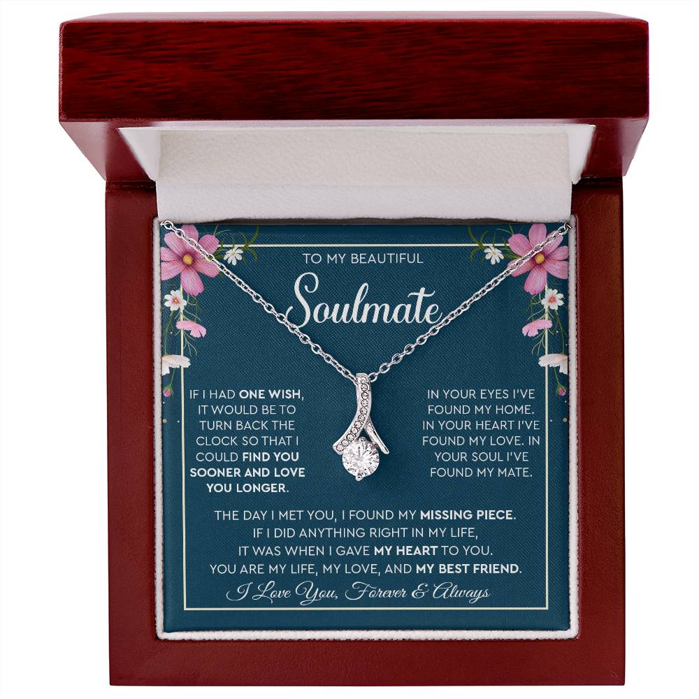 To My Beautiful Soulmate | I Love You, Forever & Always - Alluring Beauty necklace